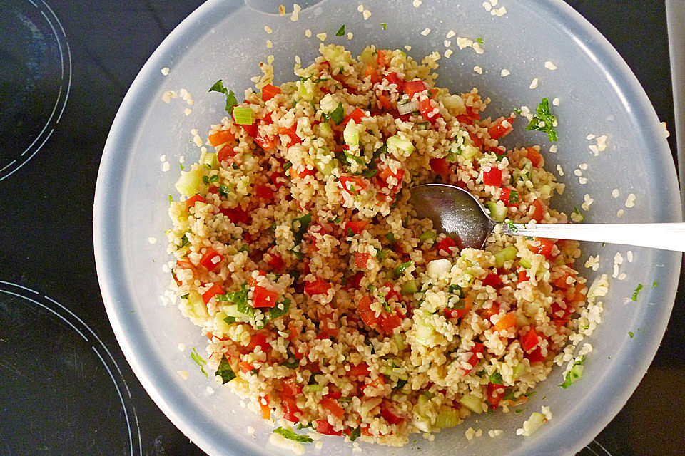 Tomaten - Bulgur - Salat