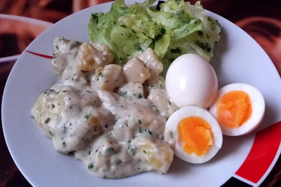 Kartoffeln in Petersiliensauce