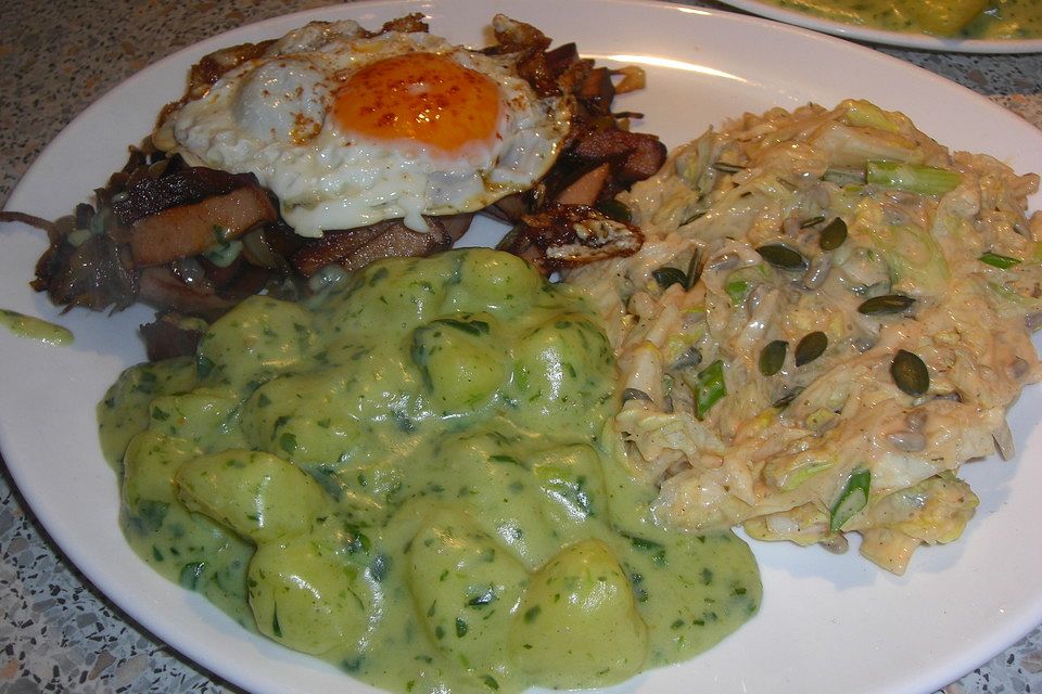 Kartoffeln in Petersiliensauce