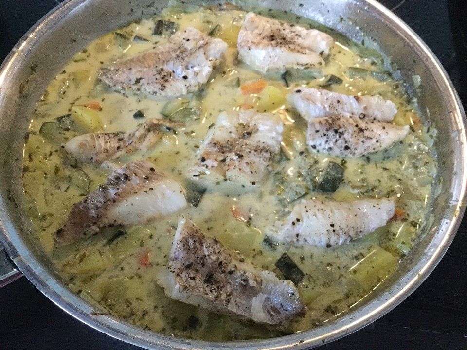 Welcher Fisch Eignet Sich Als Kochfisch Leichter Kochfisch mit Senfgemüse von eipesch | Chefkoch