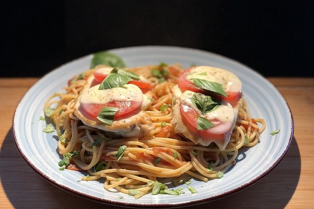 Hähnchenbrust mit Mozzarella überbacken von richard52511| Chefkoch