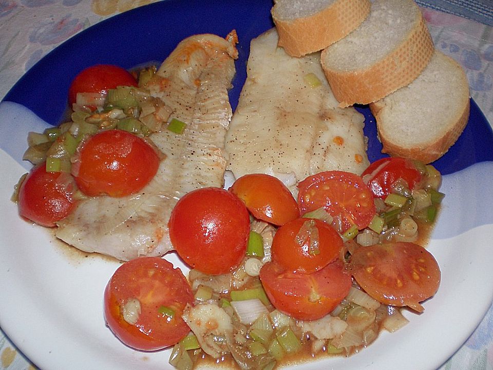 Schnelle Fisch - Gemüsepfanne mit Balsamico von eorann| Chefkoch