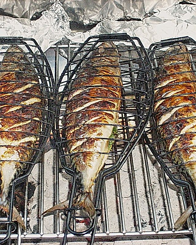 Gegrillte Knoblauch-Makrele