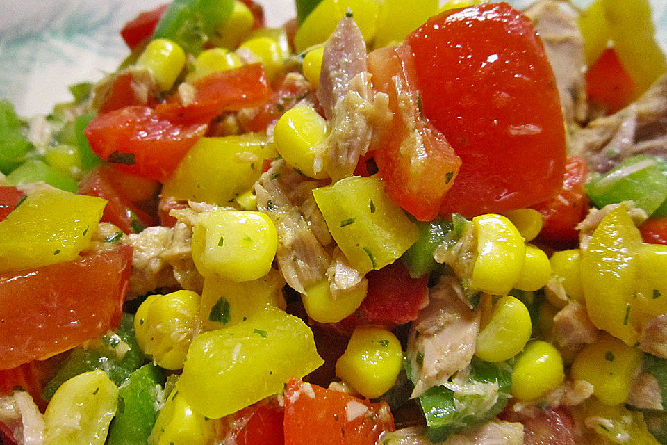 Thunfisch - Mais - Salat, mexikanisch