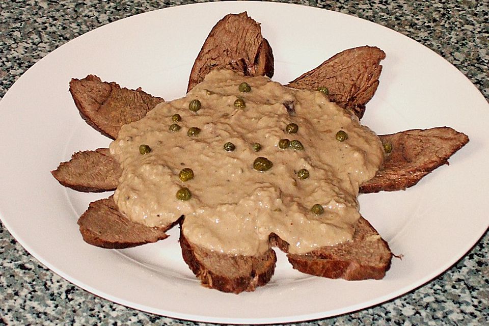 Thunfischmayonnaise z. B. für Vitello Tonnato