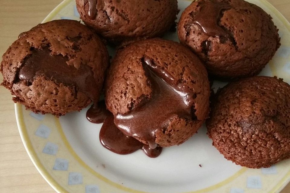 Schokoladenkuchen mit flüssigem Kern à la Italia