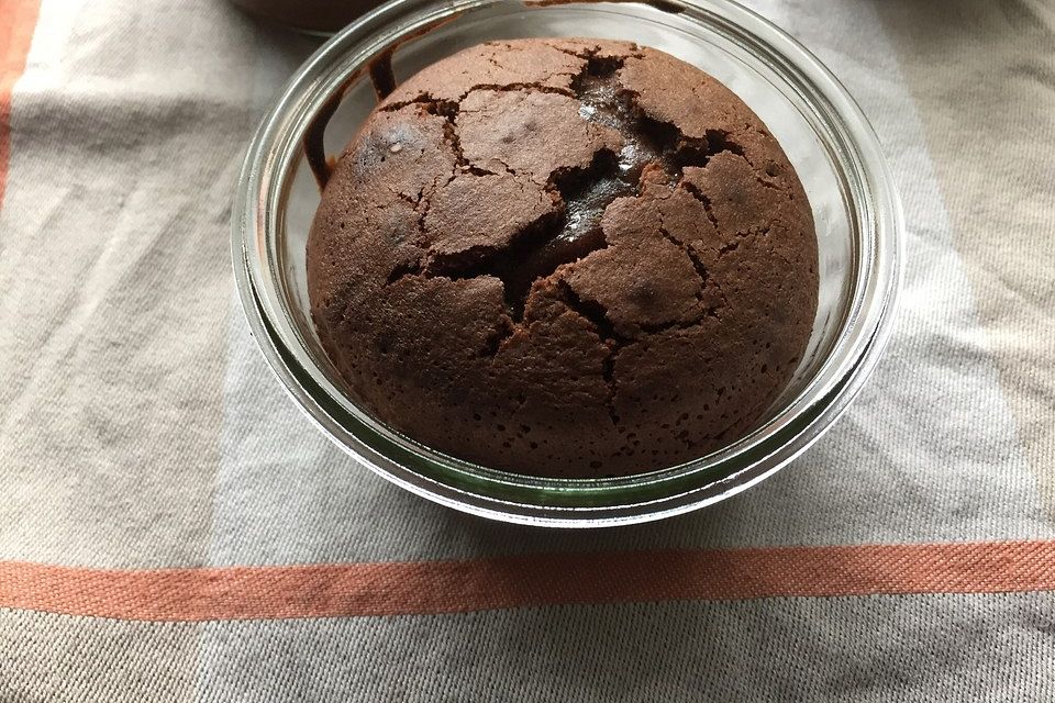 Schokoladenkuchen mit flüssigem Kern à la Italia