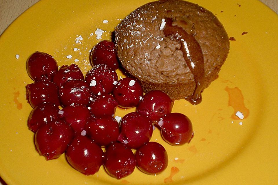 Schokoladenkuchen mit flüssigem Kern à la Italia