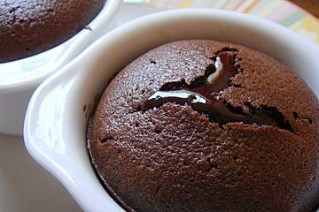 Schokoladenkuchen mit flüssigem Kern à la Italia