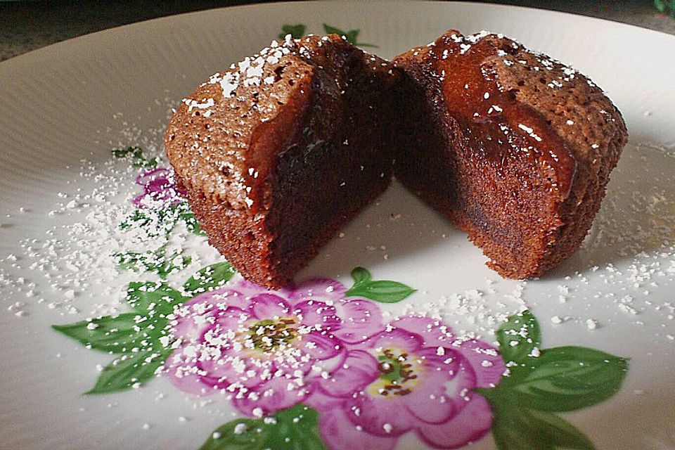 Schokoladenkuchen mit flüssigem Kern à la Italia