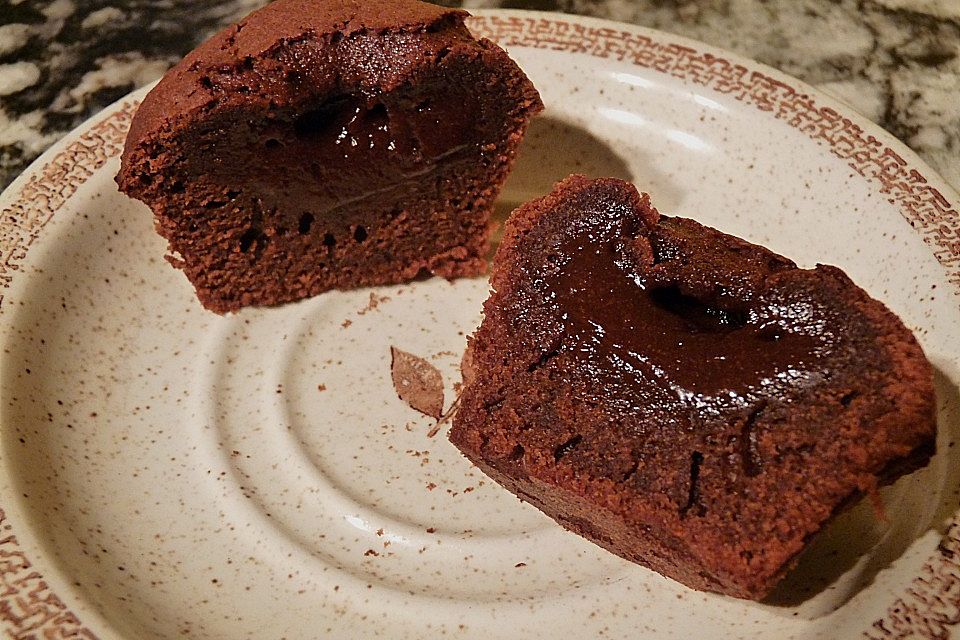 Schokoladenkuchen mit flüssigem Kern à la Italia