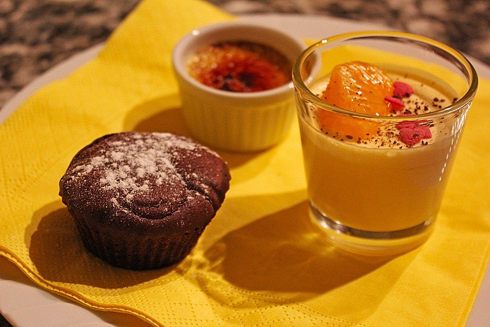 Schokoladenkuchen mit flüssigem Kern à la Italia