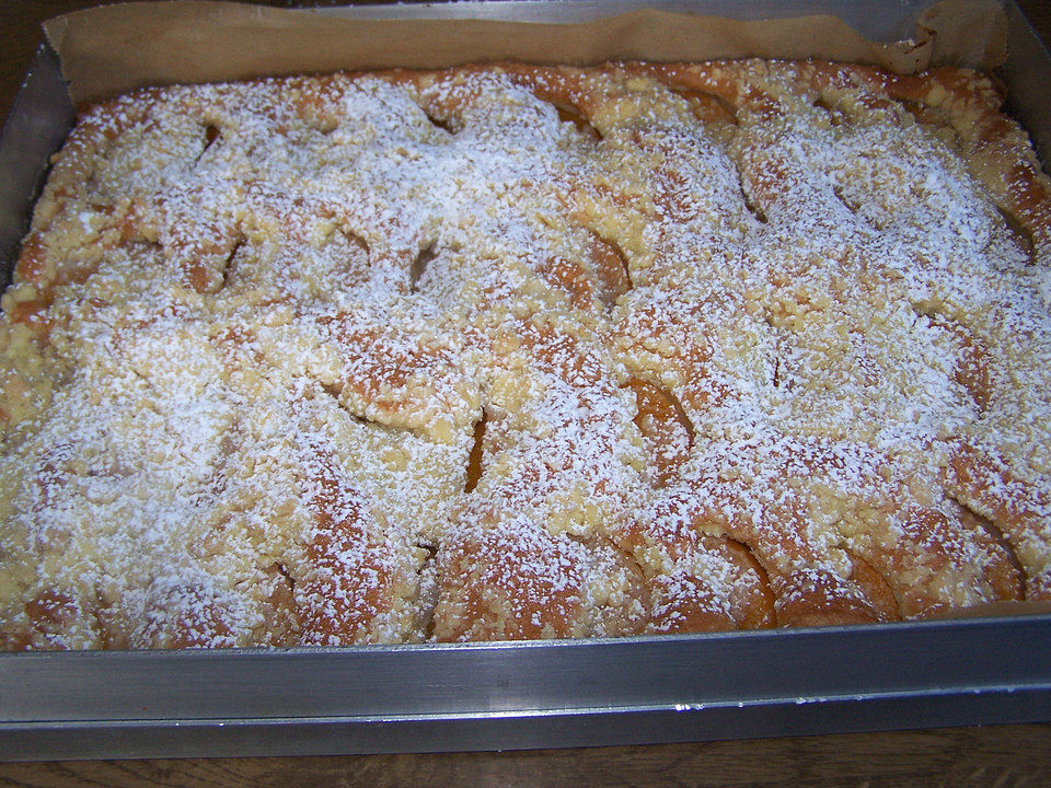 Obstkuchen vom Blech mit Streuseln von chefkoechin13| Chefkoch