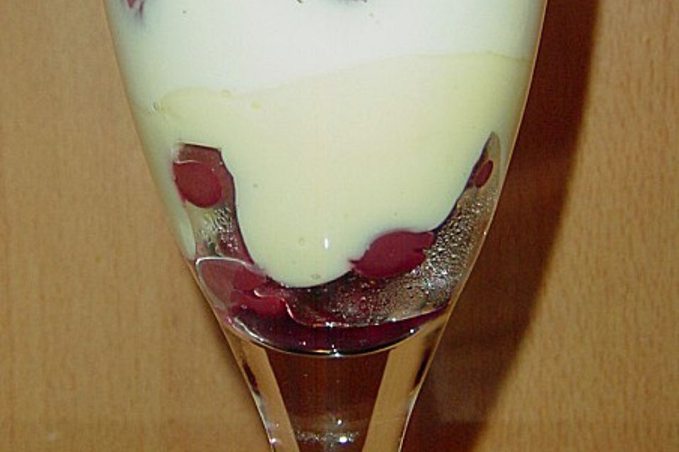 Vanille - Kirsch Dessert