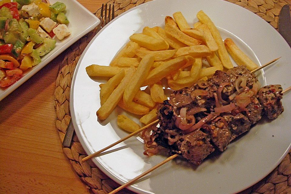 Griechische Fleischspiesse Griechische Fleischspiesse