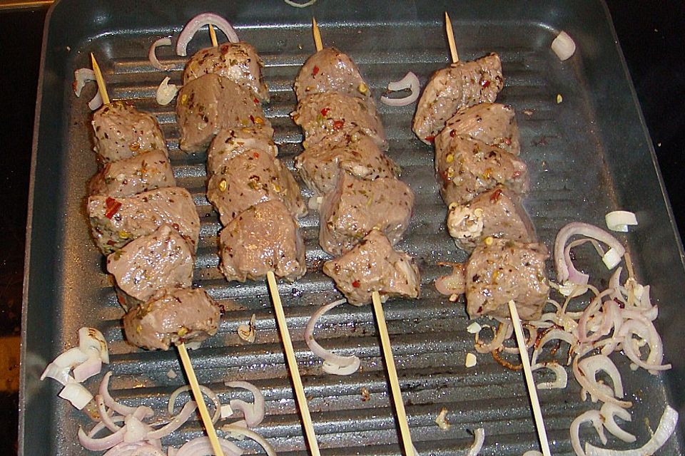 Griechische Fleischspiesse Griechische Fleischspiesse