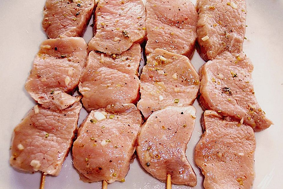 Griechische Fleischspiesse Griechische Fleischspiesse