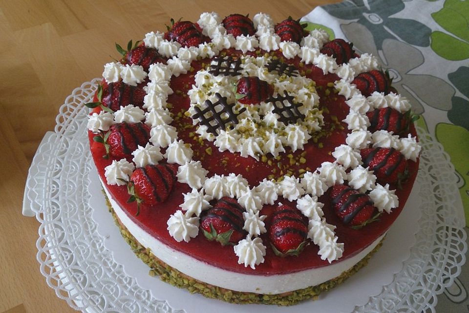 Erdbeer - Limetten - Torte