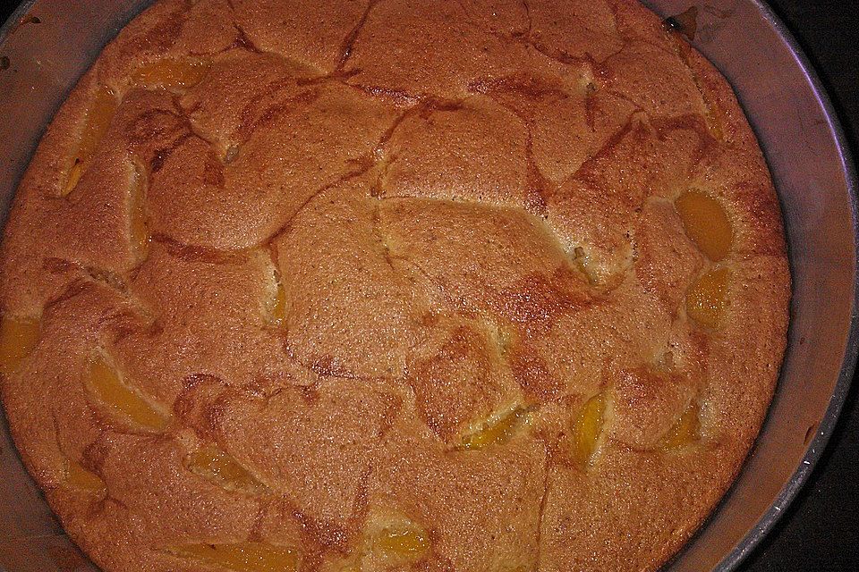 Schnelle Pfirsichtorte