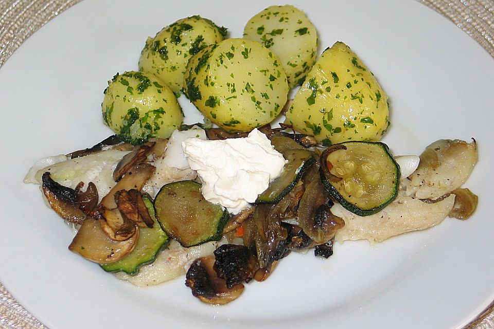 Fisch - Gemüsepfanne