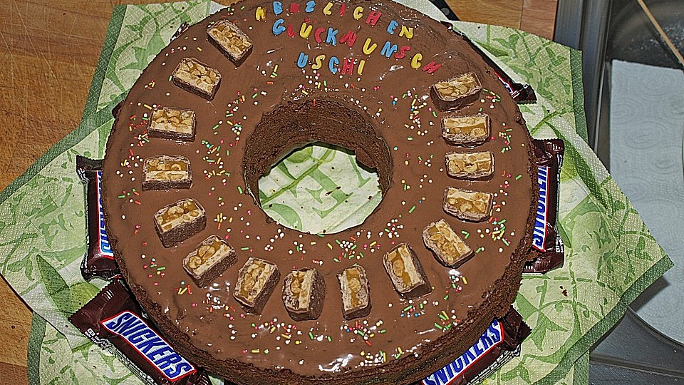 Snickers Kuchen Rezept