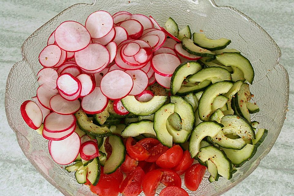 Pasta - Salat mit Mozzarella