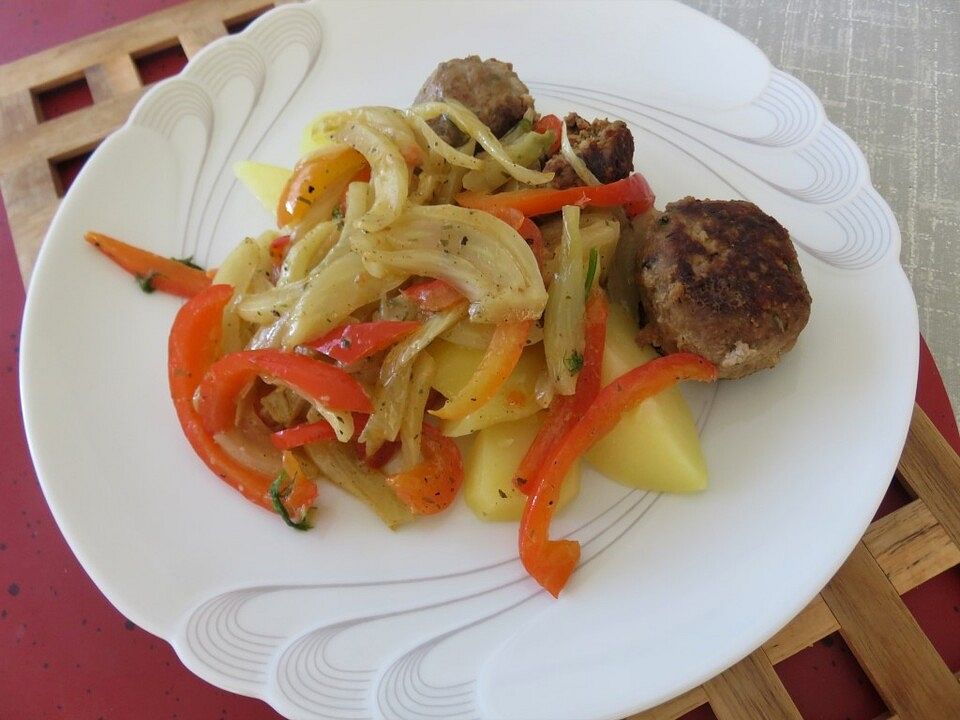 Geschmortes Paprika - Fenchel - Gemüse von judith| Chefkoch