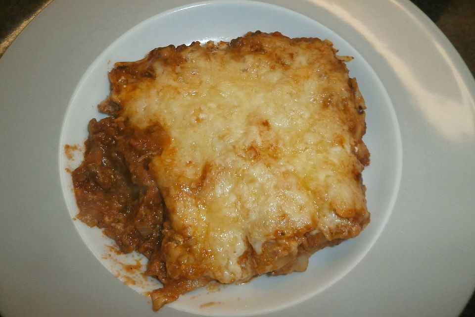 Lasagne ohne Bechamelsauce