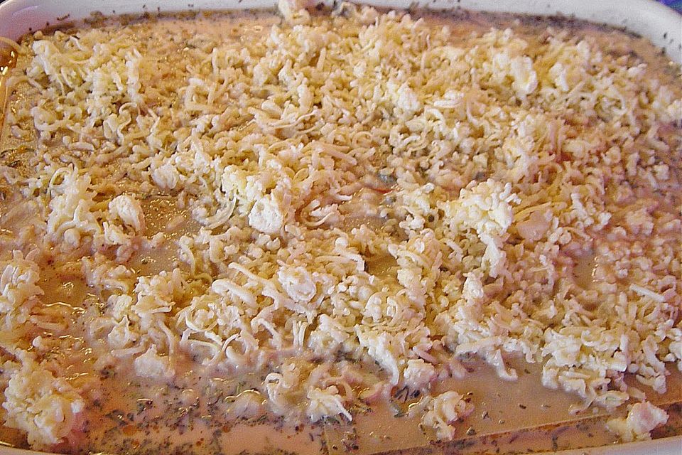 Lasagne ohne Bechamelsauce