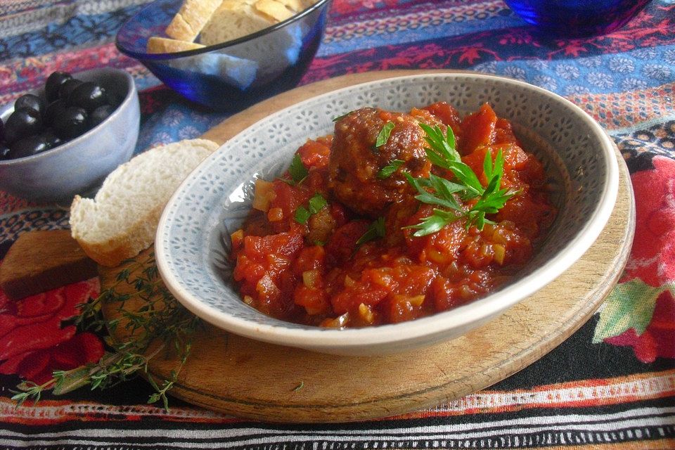 Albondigas in Tomatensauce