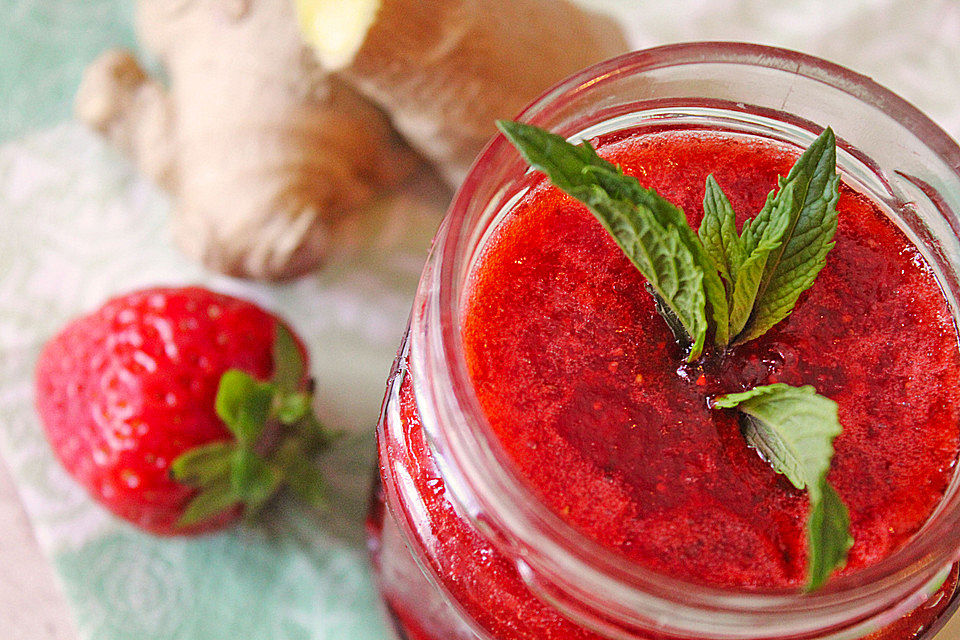Erdbeer-Ingwer Marmelade