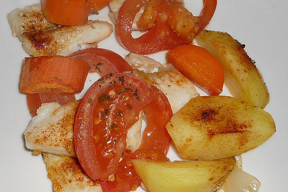 Portugiesische Fischpfanne