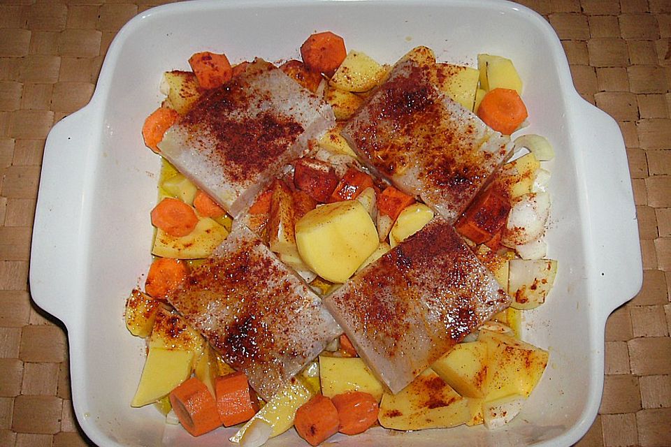 Portugiesische Fischpfanne