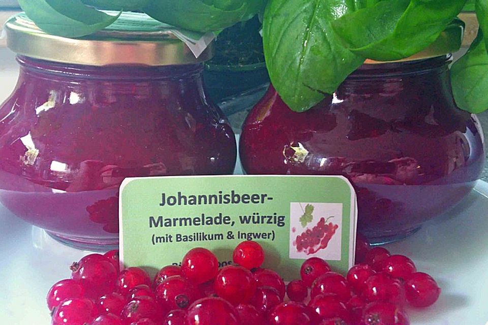 Würzige Johannisbeermarmelade