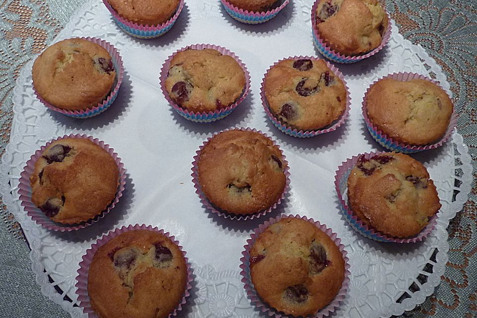 Saftige Kirschmuffins