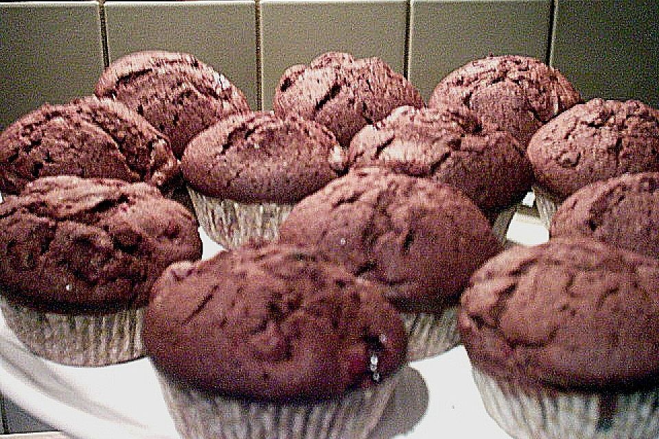 Saftige Kirschmuffins