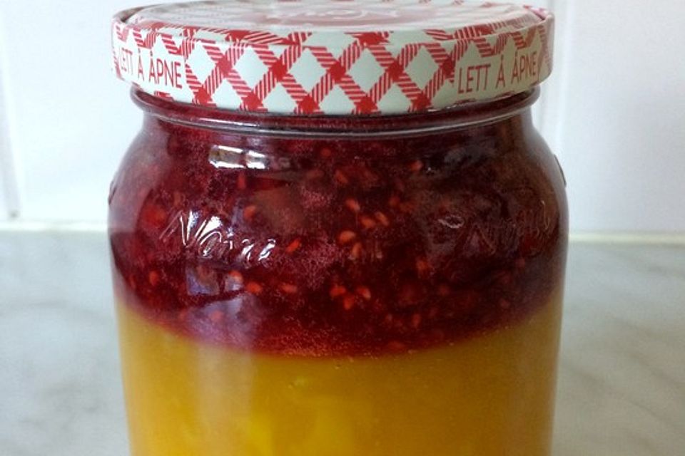 Himbeer - Mango - Marmelade mit Vanille