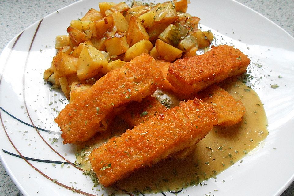 Fischstäbchen-Pfanne