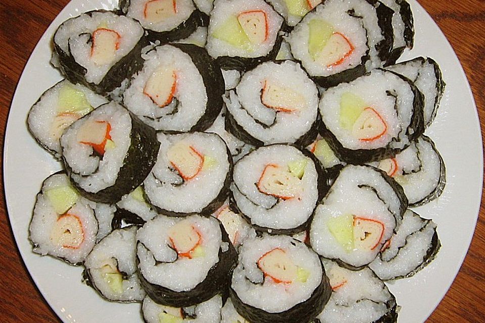 Leckere Maki - Sushi mit Surimi