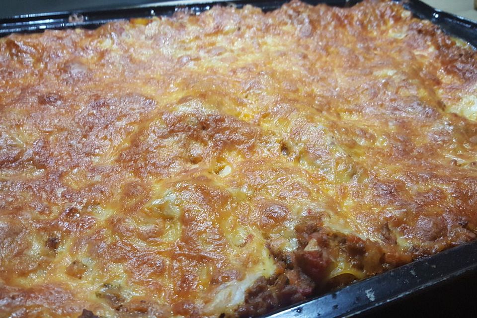 Leichte Lasagne Bologneser Art