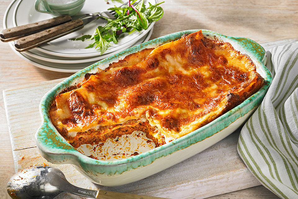 Leichte Lasagne Bologneser Art