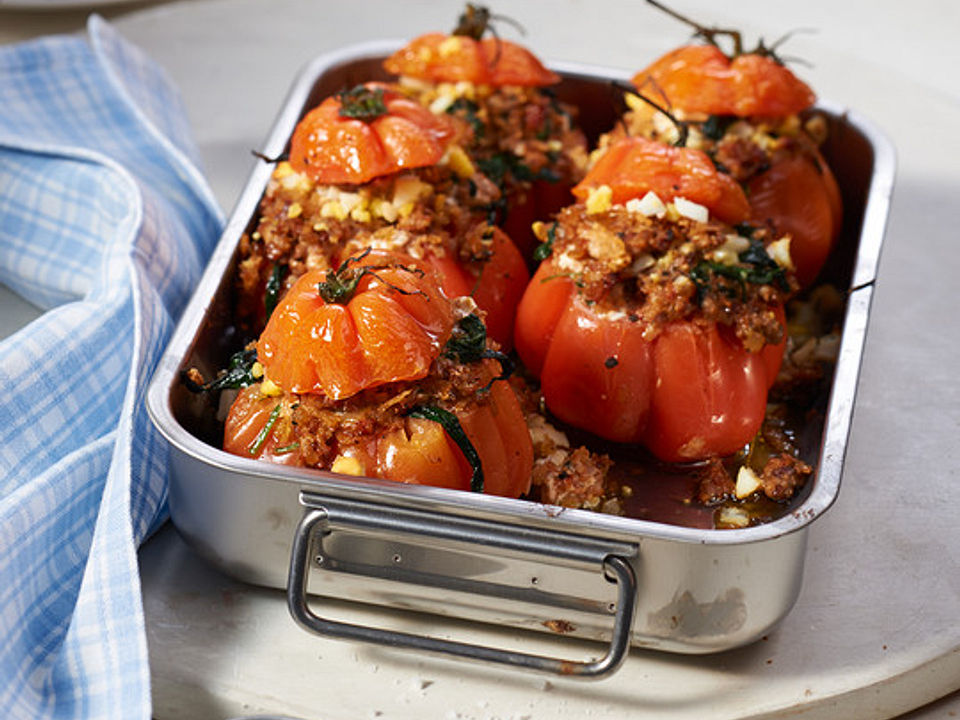 Gefüllte Tomaten mit Spinat und Hackfleisch von instinct| Chefkoch