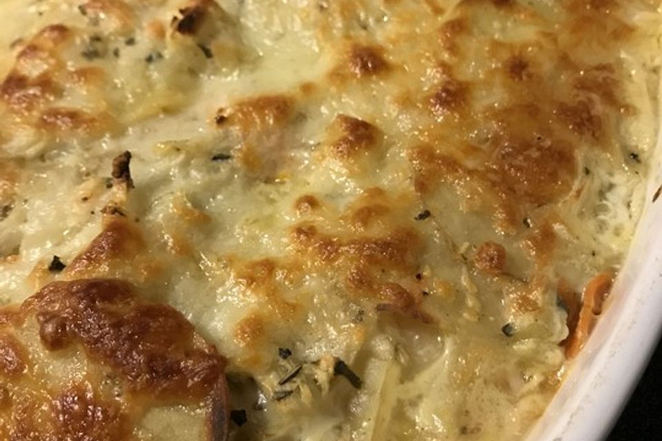 Kartoffel-Möhren-Gratin