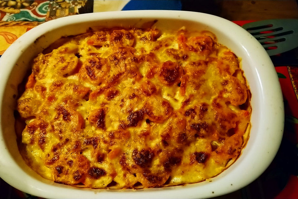 Kartoffel-Möhren-Gratin