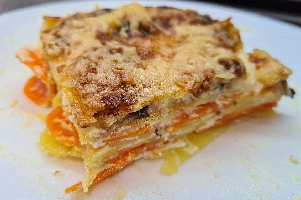 Kartoffel-Möhren-Gratin