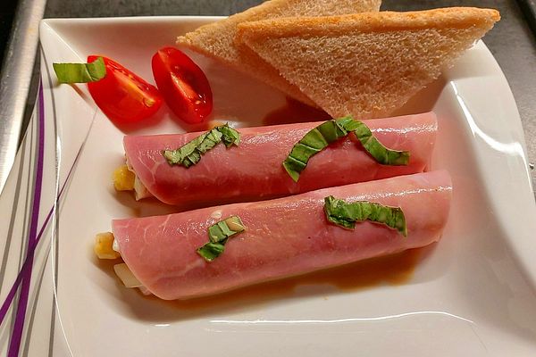 Eingelegte Schinken - Spargelröllchen, schnell, einfach und superlecker ...
