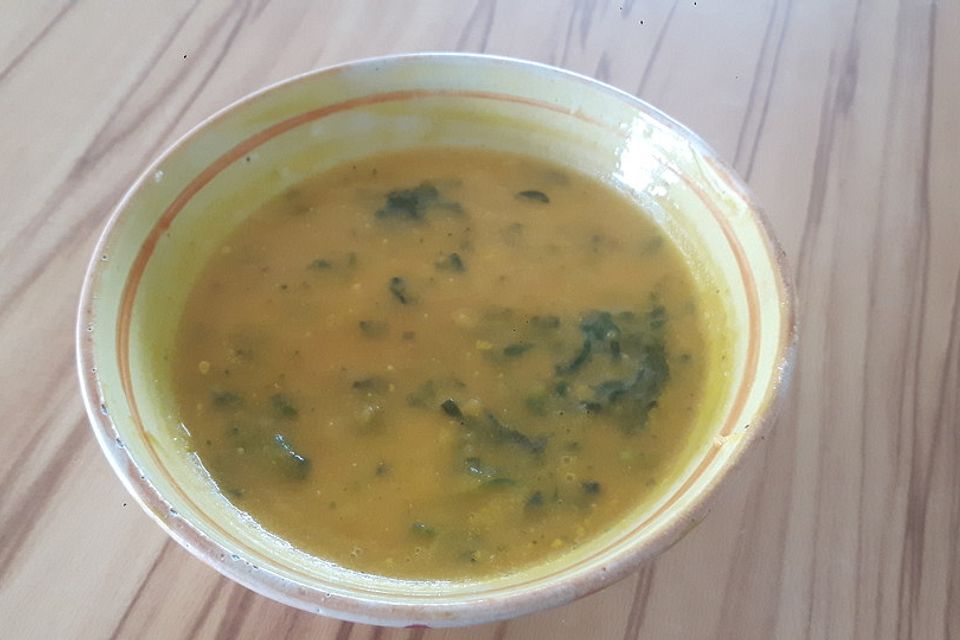 Kokos - Möhren - Spinat - Suppe