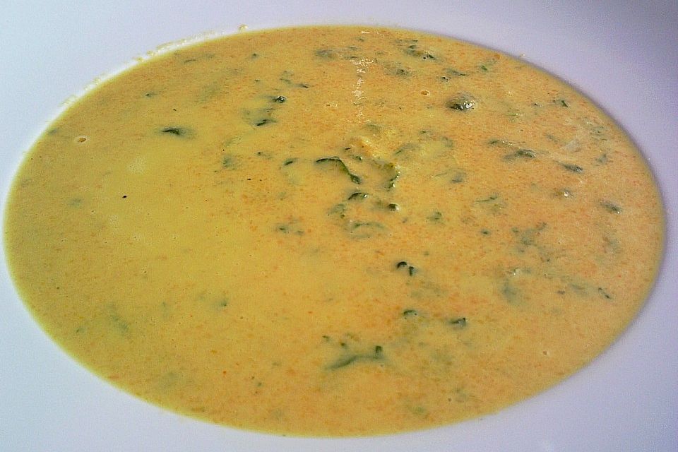 Kokos - Möhren - Spinat - Suppe