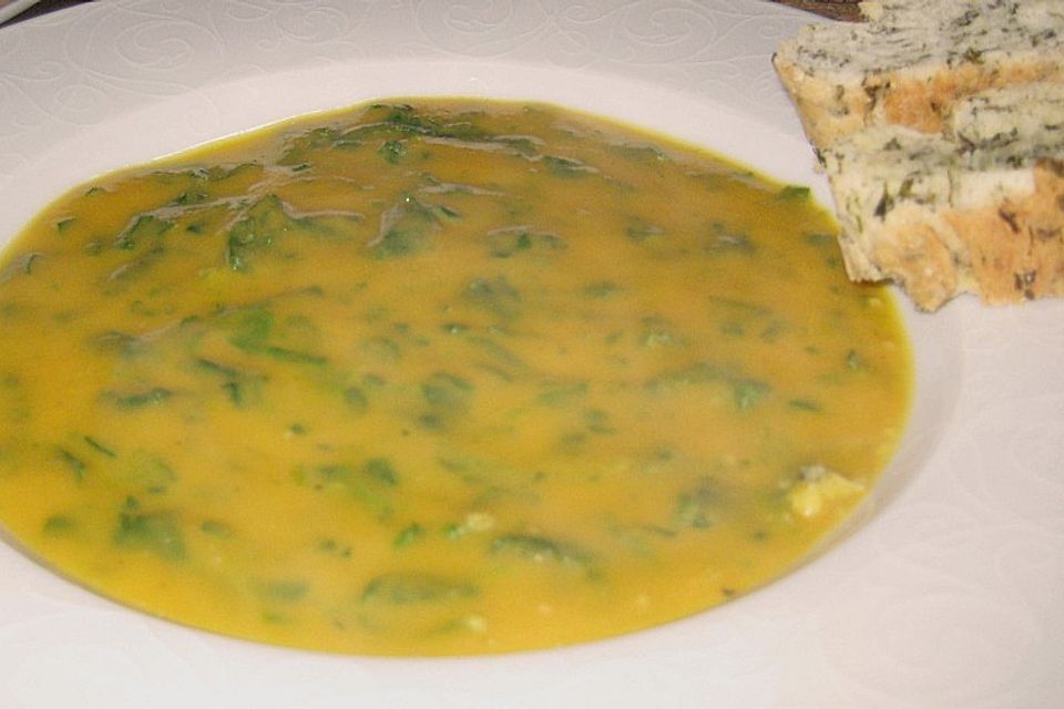 Kokos - Möhren - Spinat - Suppe