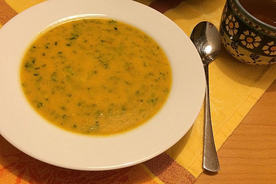 Kokos - Möhren - Spinat - Suppe